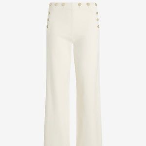 Express High Wasted Wide Leg Gold Button Jeans